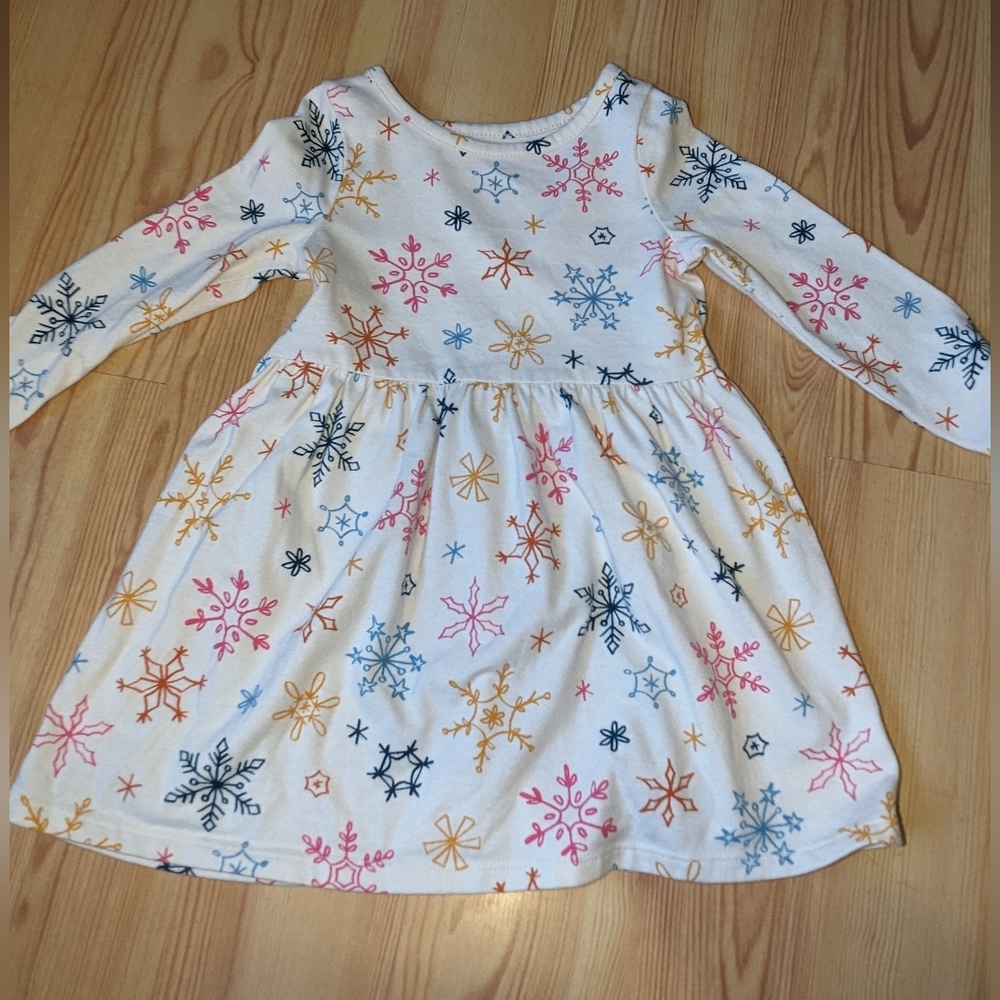 BUNDLE ONLY, Cat and Jack Toddler Snowflake Dress